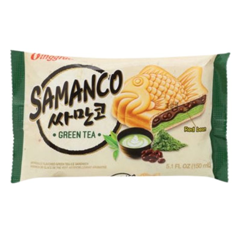 Helado Samanco Te verde con Poroto Rojo 