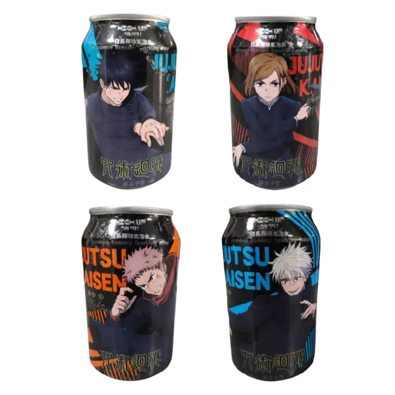 Bebida Jujutsu Kaisen - Sabor Ramune Original (1 Unidad - Diseño Aletorio)