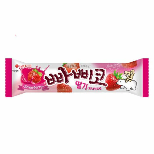 Helado de frutilla papico - Producto Coreano