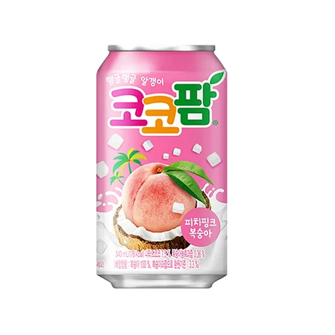 jugo de melocoton con gelatina de coco