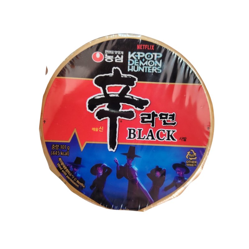 shin ramen black kpop demon hunters