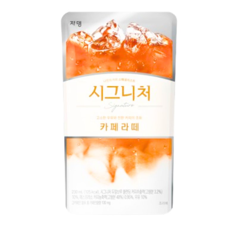 Pouch drink café latte