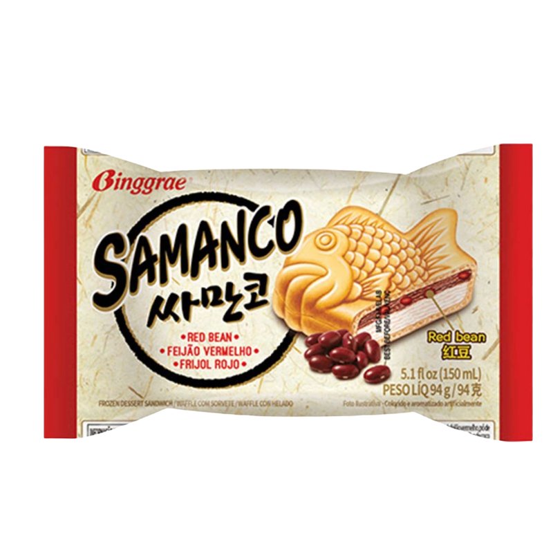 Helado Samanco poroto rojo - Producto Coreano