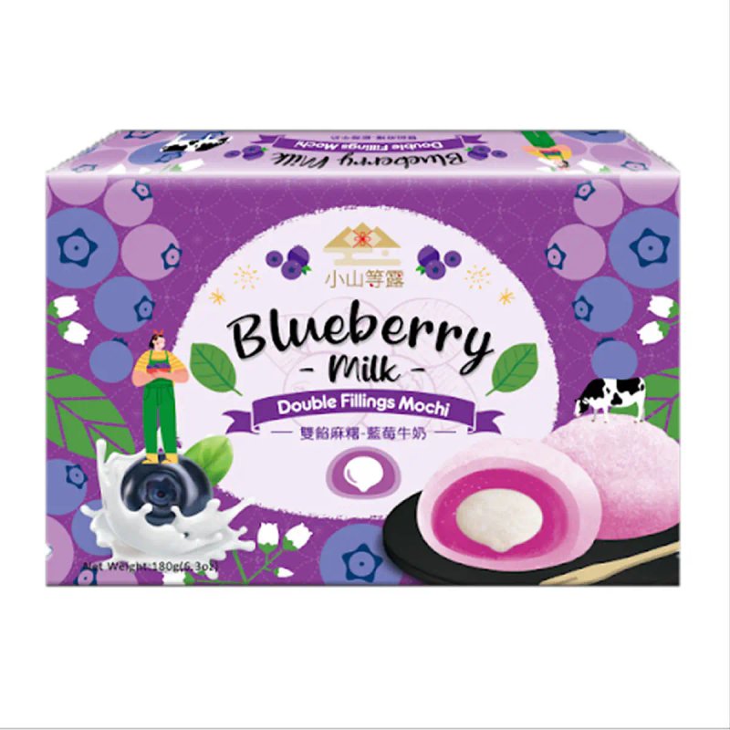 Mochi doble relleno sabor leche Arándano - Comprar en Chile | Akagami Tienda Coreana
